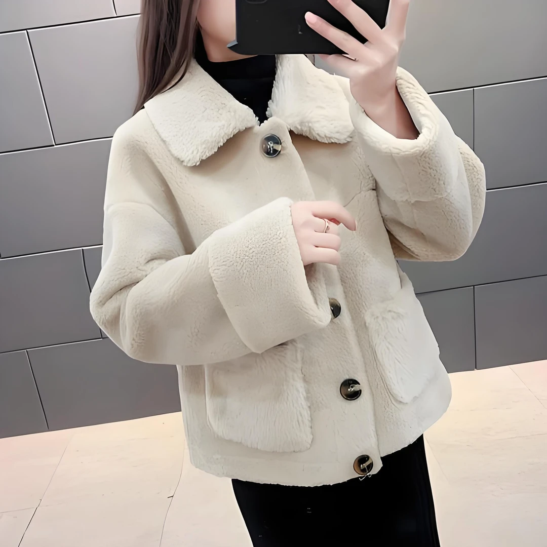 2024女款时尚网红颗粒外套