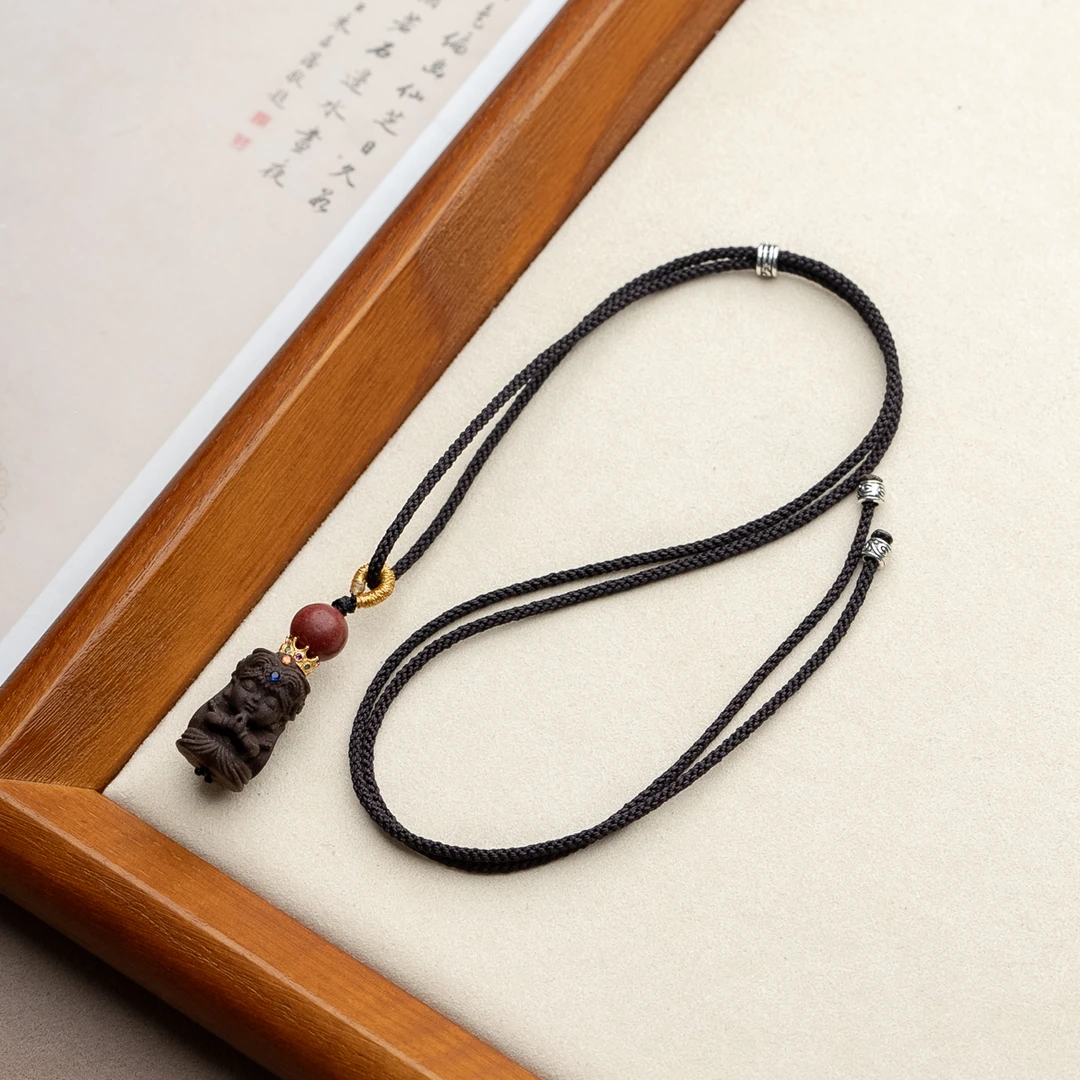 合香珠龙涎扎基五行红吊坠脖挂