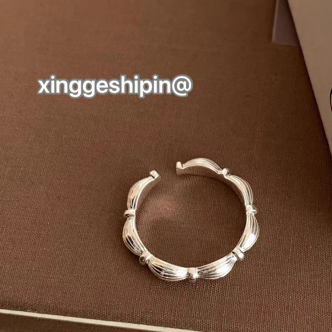非金属亚克力耳饰 K807韩系竹节接戒指
