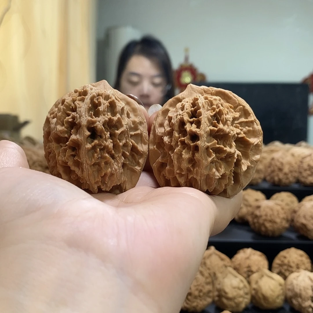 把件文玩核桃48中国大花练手对