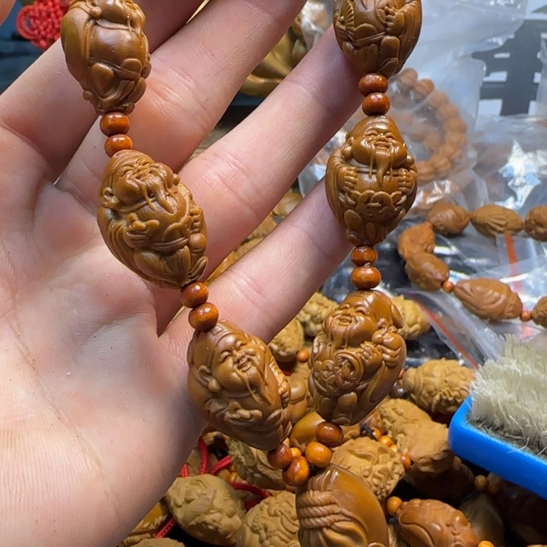 橄榄核手串/手链元甲财神