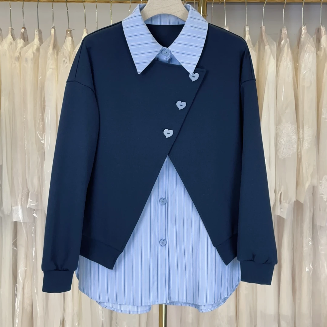 【RG3245】2025春装新款时尚气质百搭减龄显瘦新款女装小衫