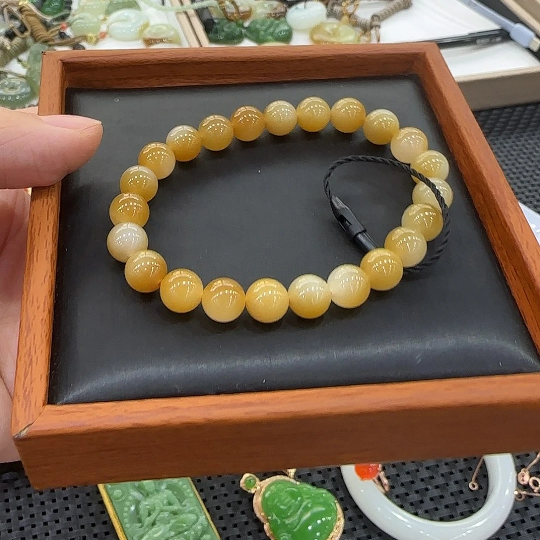 和田玉手串未镶嵌