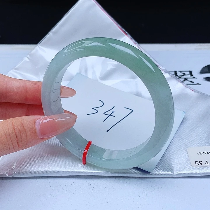 翡翠手镯未镶嵌59+正圈