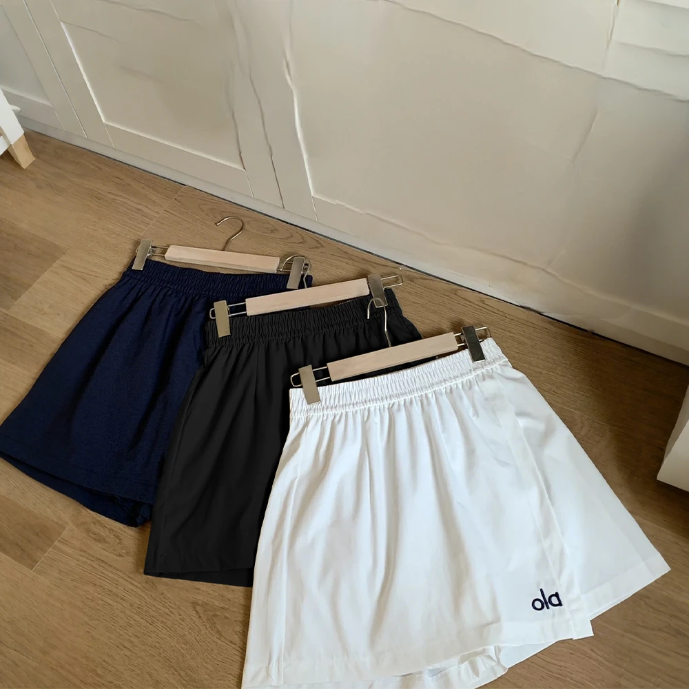 时尚百搭休闲运动遮胯A字短裤新款专柜品质刺绣显瘦短裤女Q562