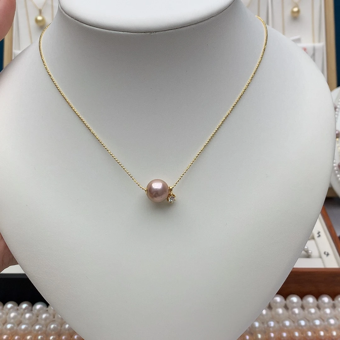 吊坠(赠链)18K金镶嵌淡水珍珠