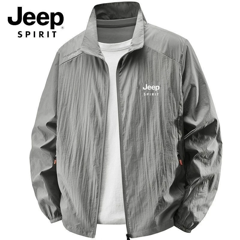 JEPPSPIRIT吉普城市户外通用夏季防晒皮肤衣男透气常规款防紫外线