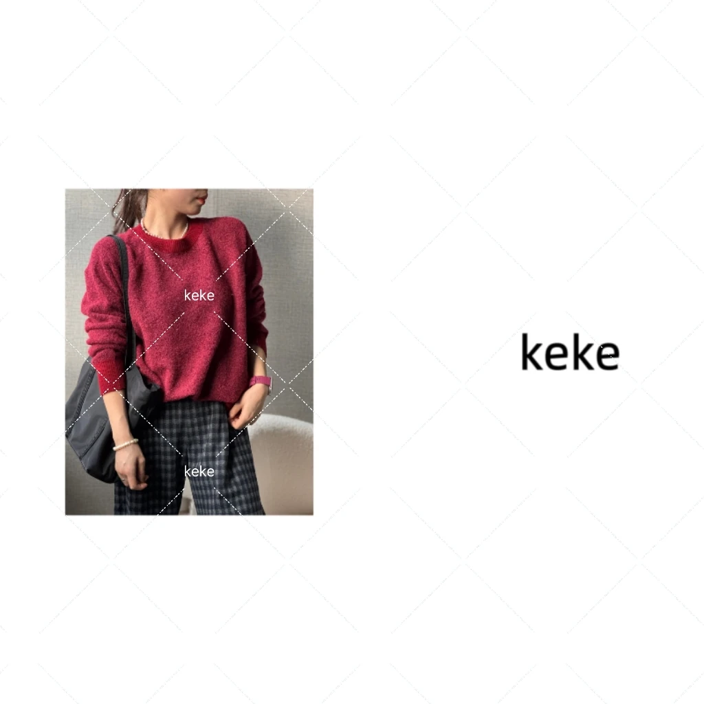 【可可品质生活】慵懒花纱羊毛 复古保暖马海毛圈圈纱线针织毛衣