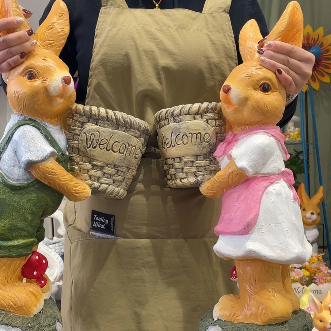 茶宠小号抱盆彼得兔一对