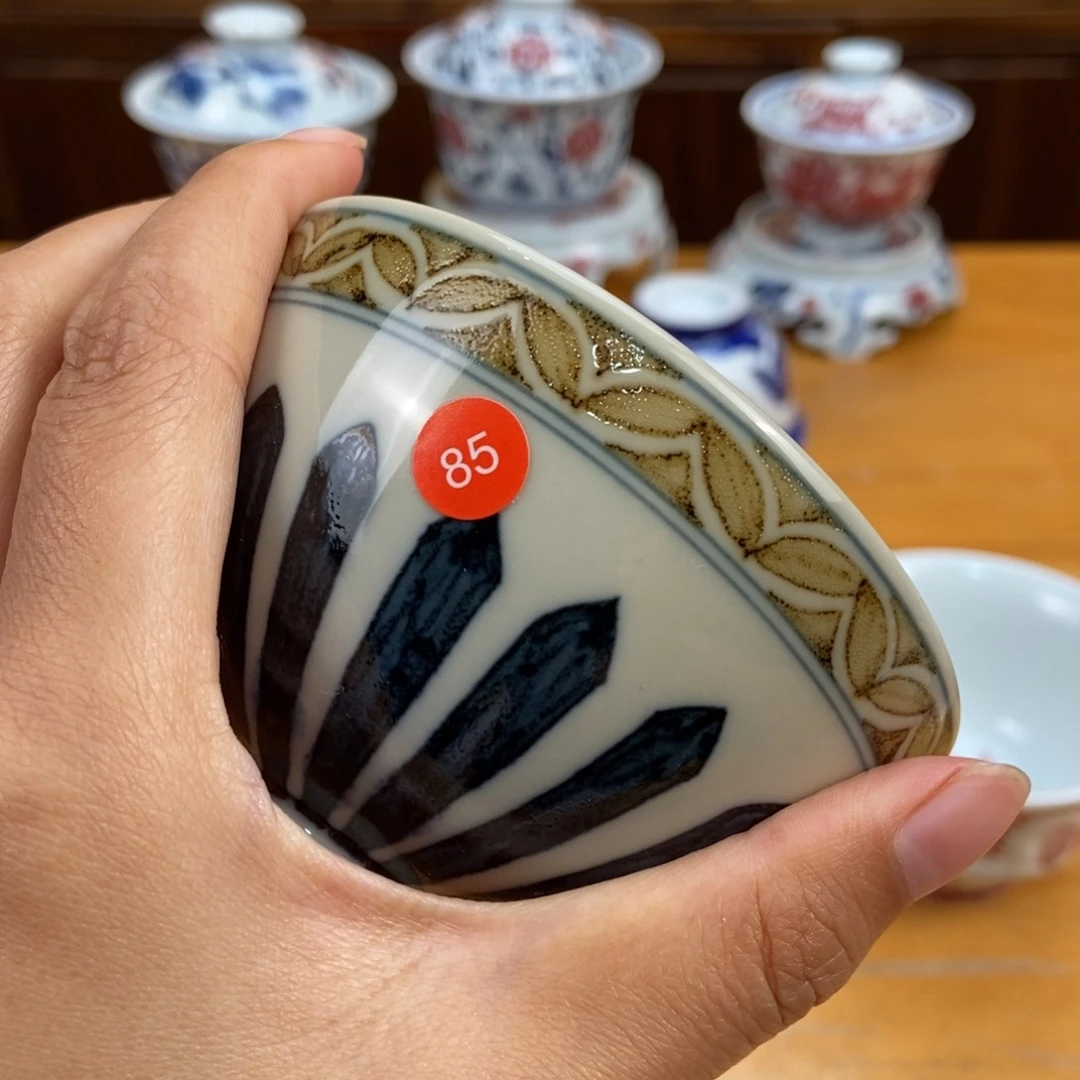 手绘现代茶具非古董