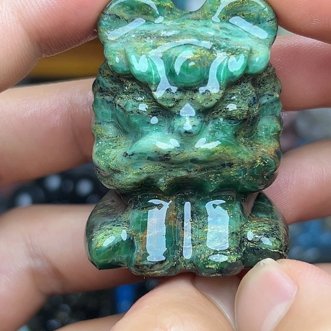 石材醒狮小白白05