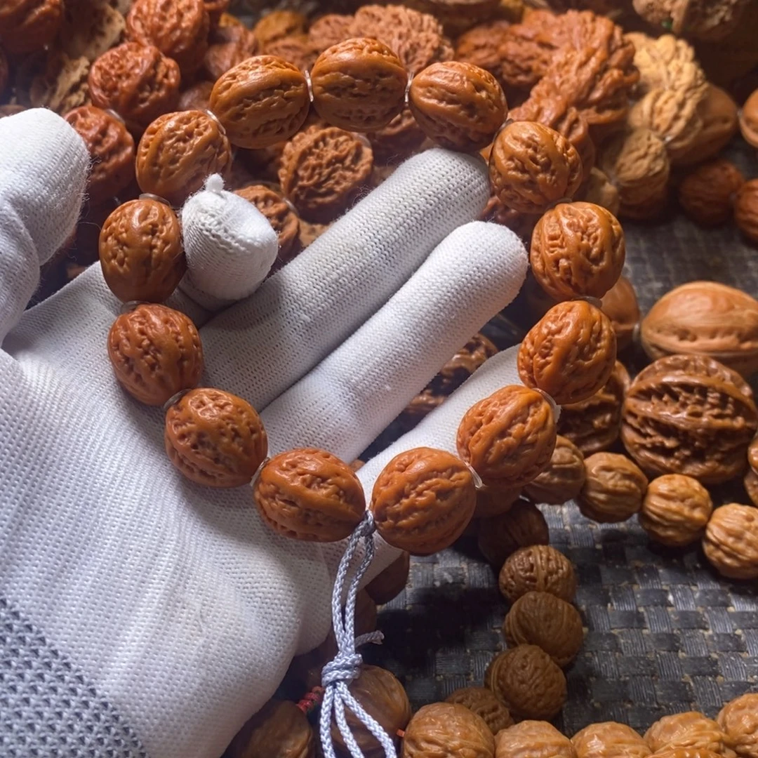 黑***花吊坠文玩核桃粗筋