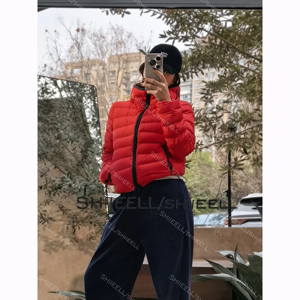 SHIIEELL【排骨鹅】95白鹅绒轻装滑百搭大朵绒轻盈保暖羽绒服Z2207