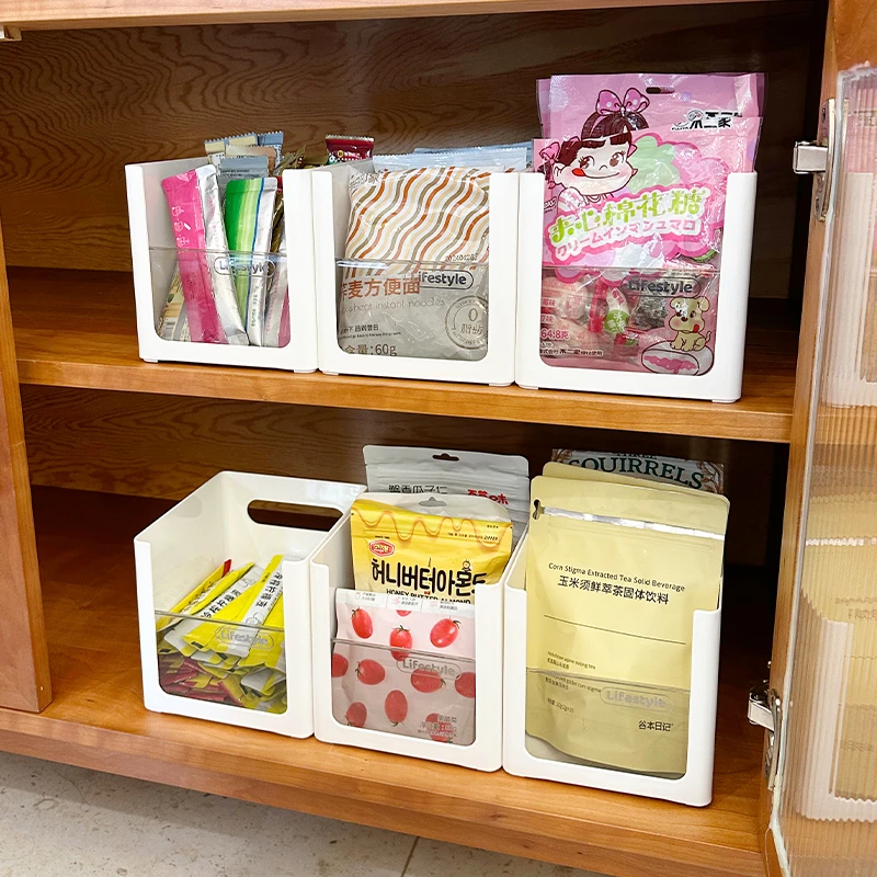 拾物造家厨房橱柜直角深柜收纳盒桌面食物置物架化妆品整理储物筐