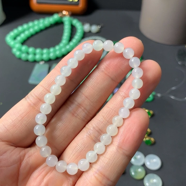 翡翠未镶嵌手串小珠串
