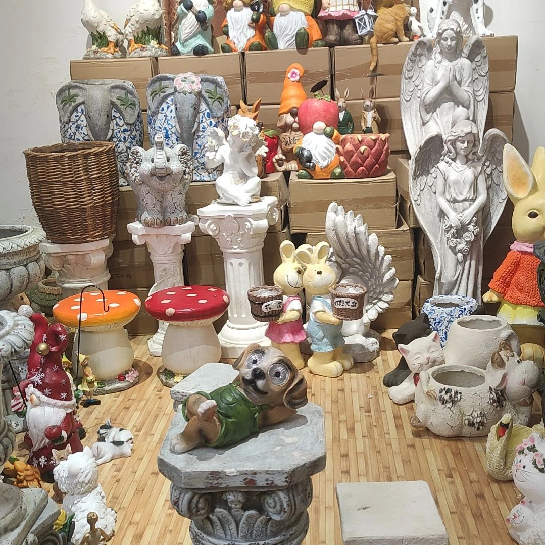 合成树脂树脂太阳能狗狗摆件