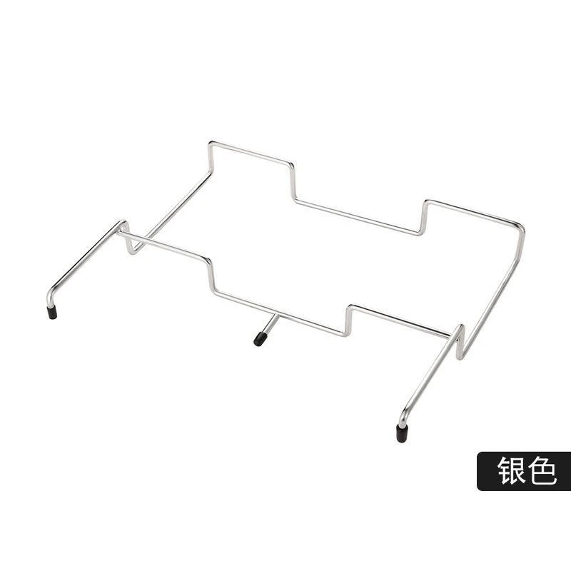 寝室户外挂架收纳桶架子学生桌厨房用银色野营垃圾袋支架定制