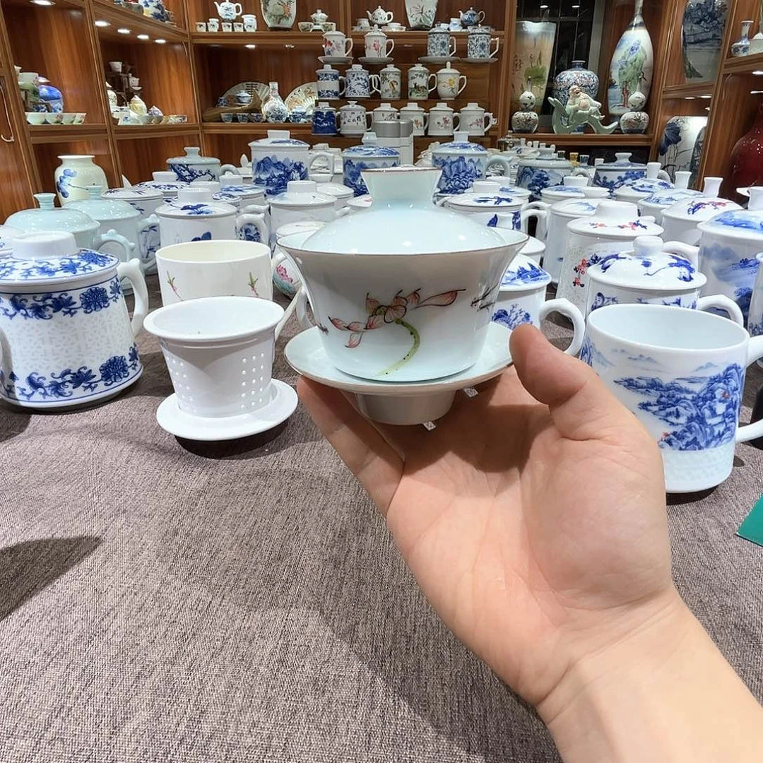 陶瓷盖子款H****_手绘盖碗