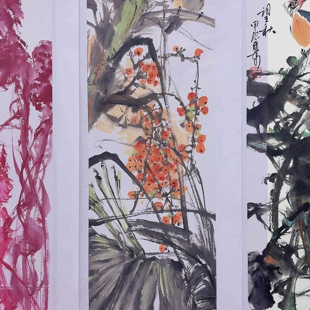 国画多次参加国内外书画