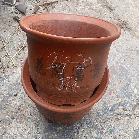 中国宜兴紫砂花盆，