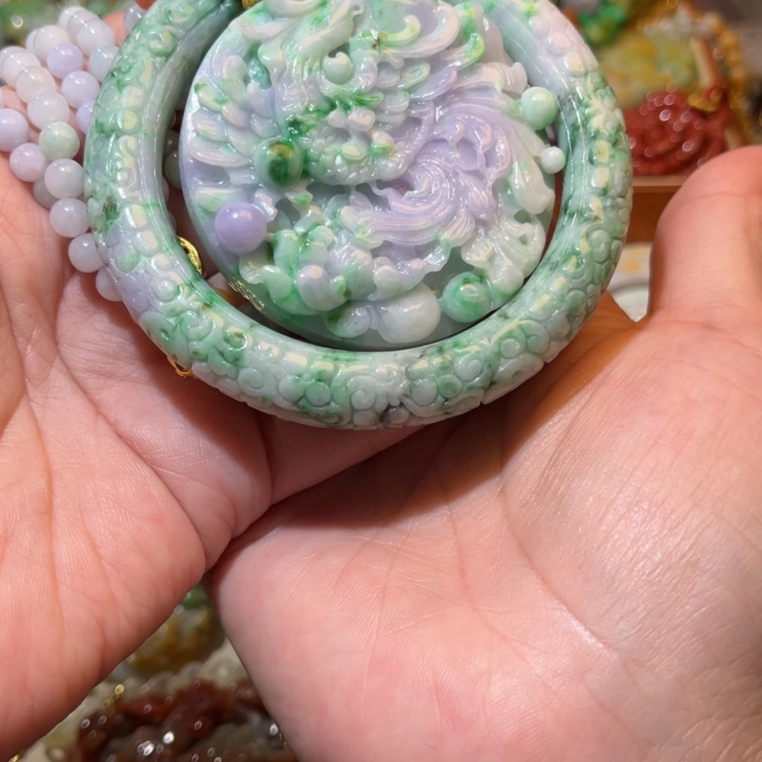 翡翠未镶嵌耳饰翡翠