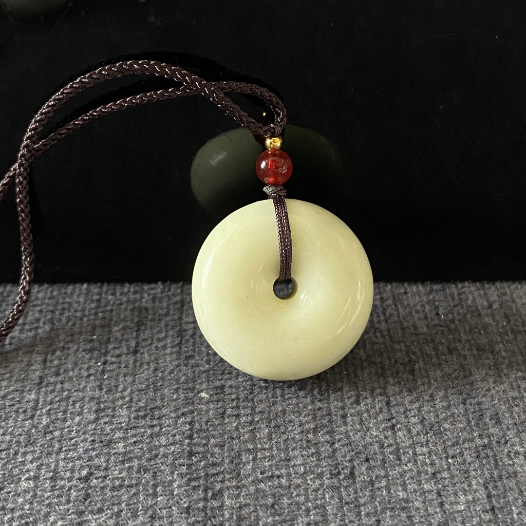 【公子】杨记爆款岫玉平安扣面包扣吊坠