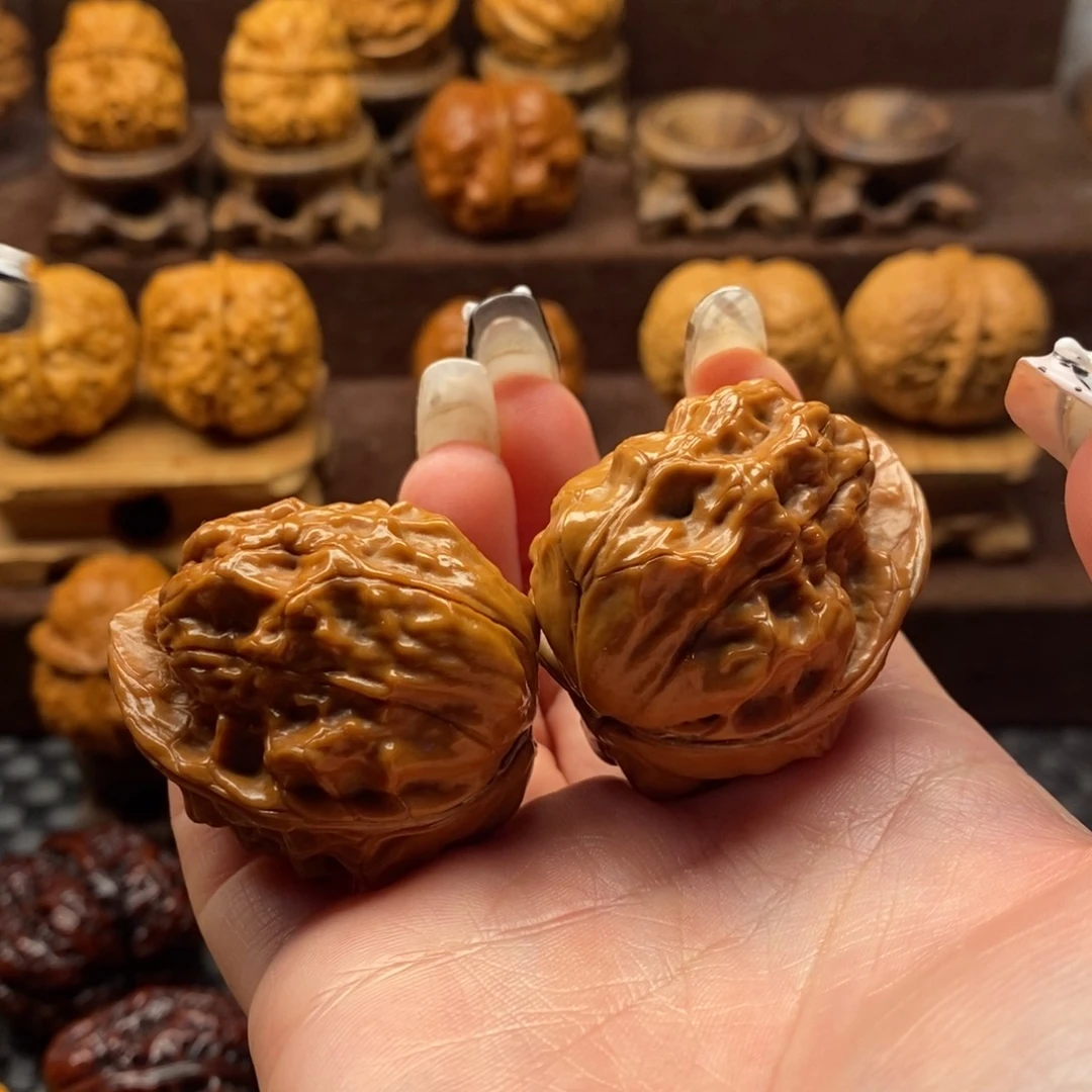 文玩核桃把件38烈火金蟾