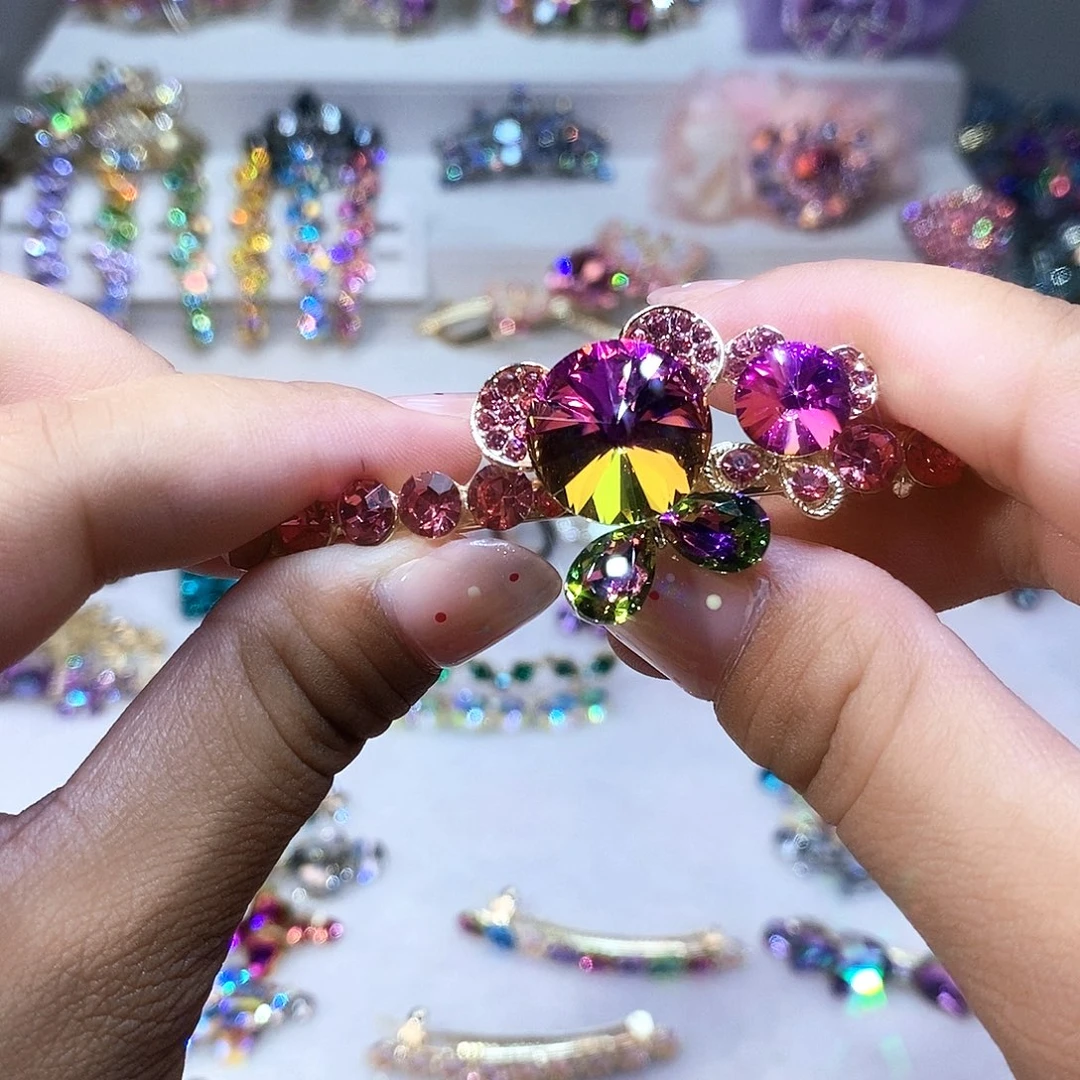 皮质铁合金发饰发夹发饰