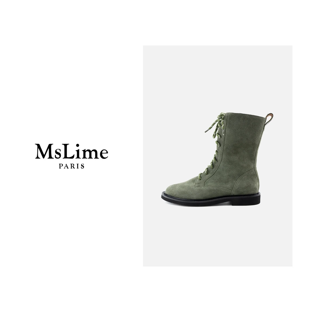 王嬛嬛MsLime 24年新款时尚休闲气质百搭靴子 HC2C2101