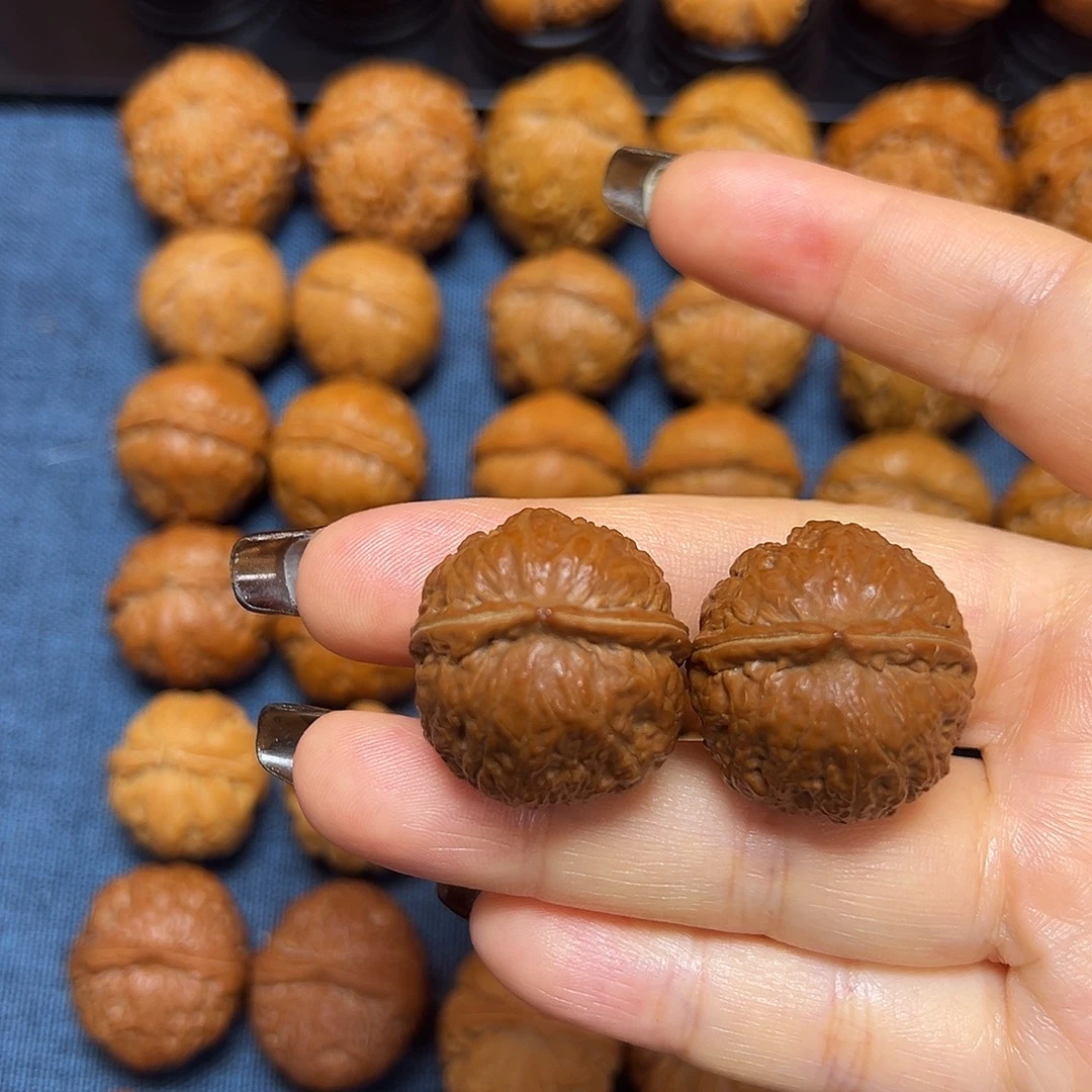 吊坠文玩核桃红皮至尊27尺全品无修