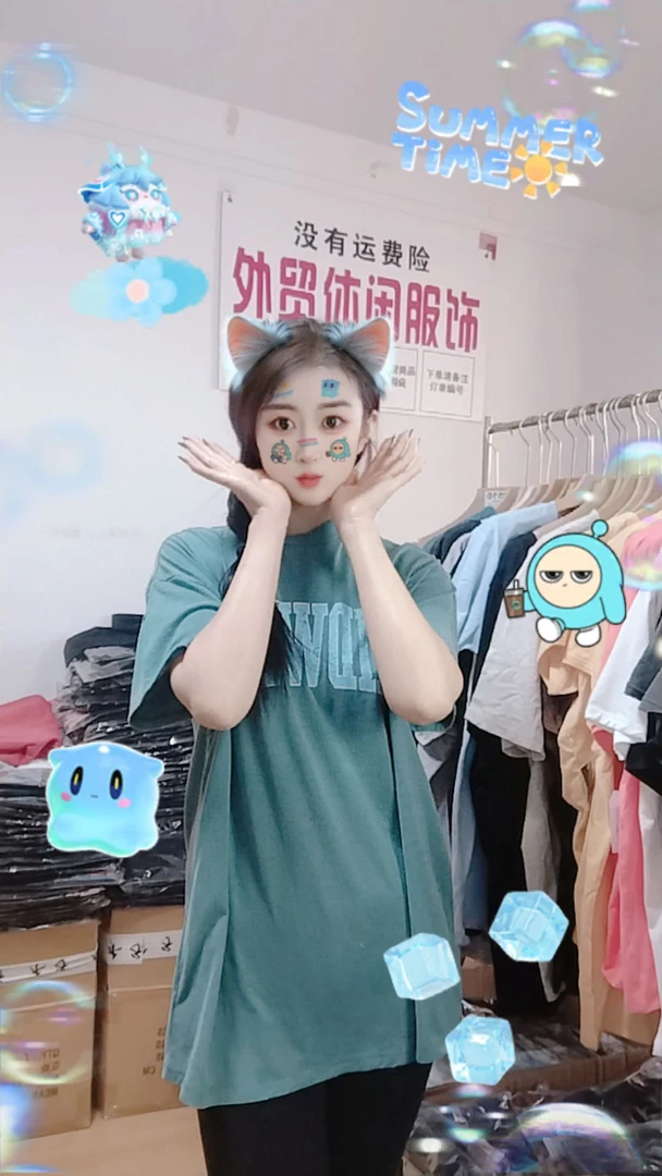 外贸休闲做旧破洞T恤2502