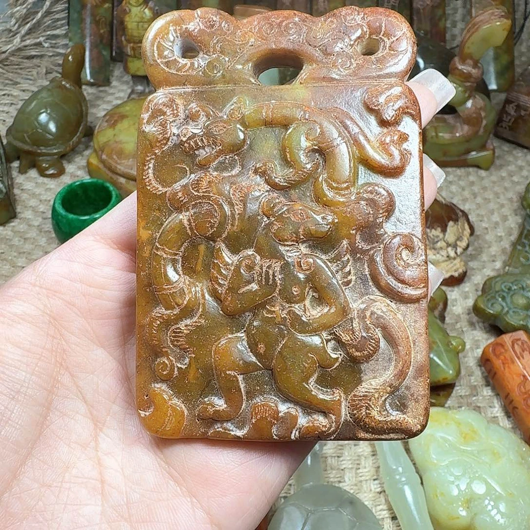 白玉菩提吊坠挂件