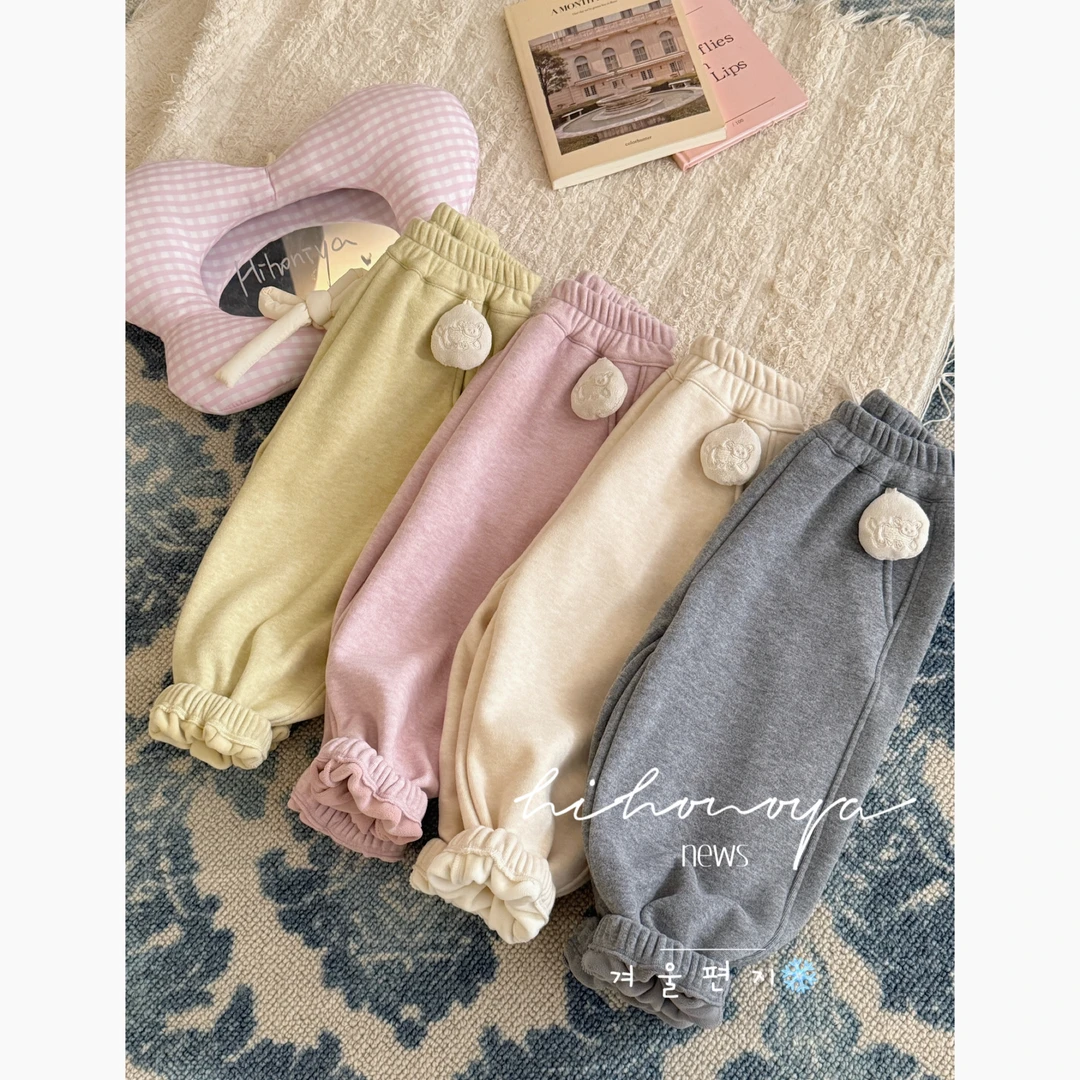 【北美羊毛裤】十六Hihoniy025冬季亲子小狗挂饰520g软糯加绒羊毛裤