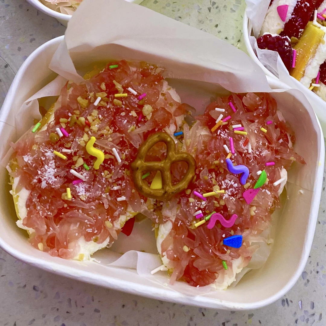 果切固体杨枝甘露一盒500克左右