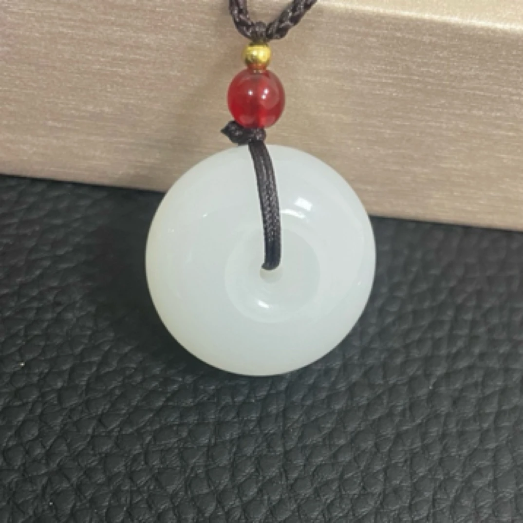 一级白平安扣吊坠（未镶嵌）