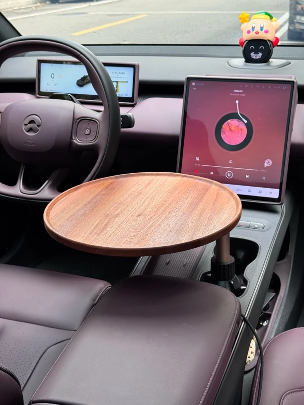 车载悬浮小桌板多功能可旋转适用于多款车型泡茶办公折叠使用