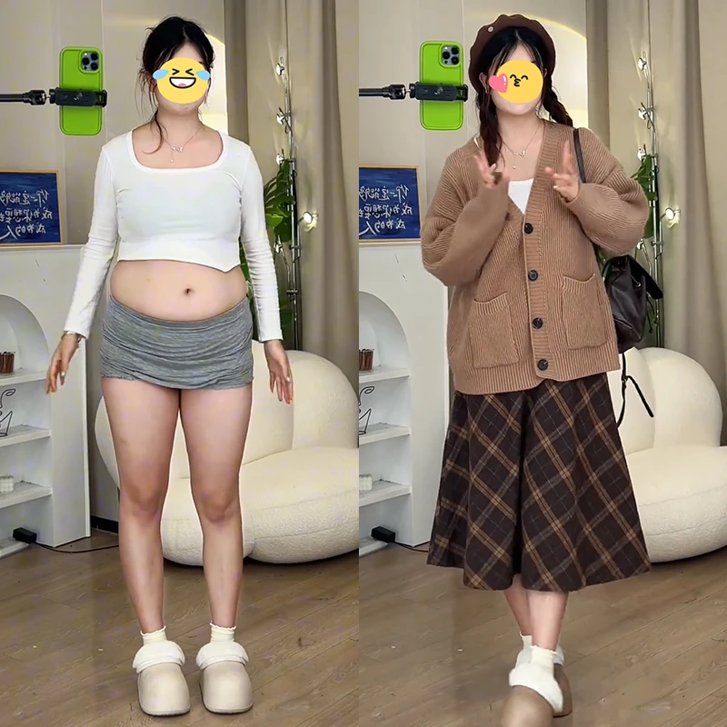 秋季新款外搭针织开衫外套女慵懒风V领宽松毛衣外穿百搭上衣套装