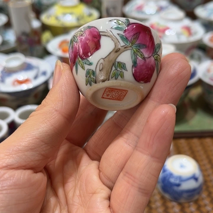 手绘茶杯盖碗陶瓷