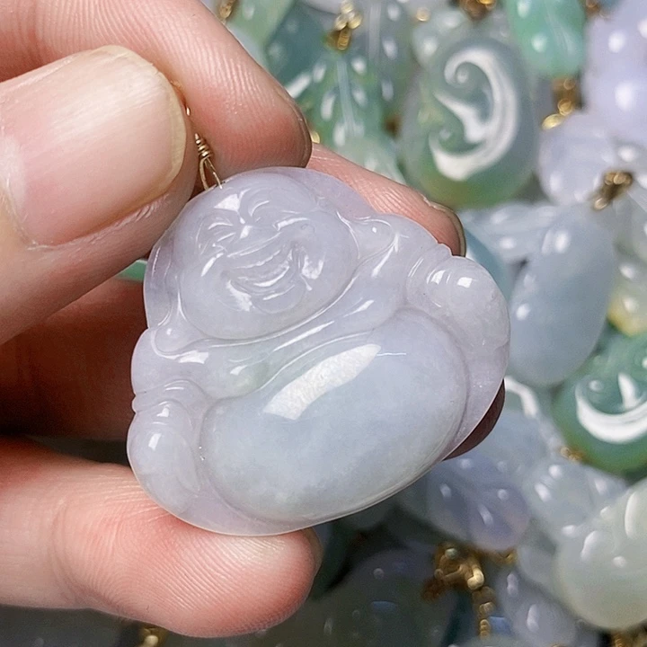 翡翠未镶嵌颈饰天然A货翡翠