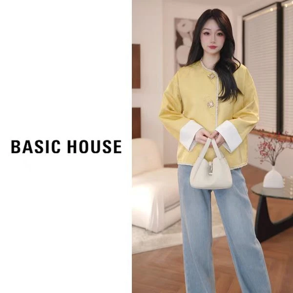 Basic House/百家好欧若新中式国风短外套B1195B5G562