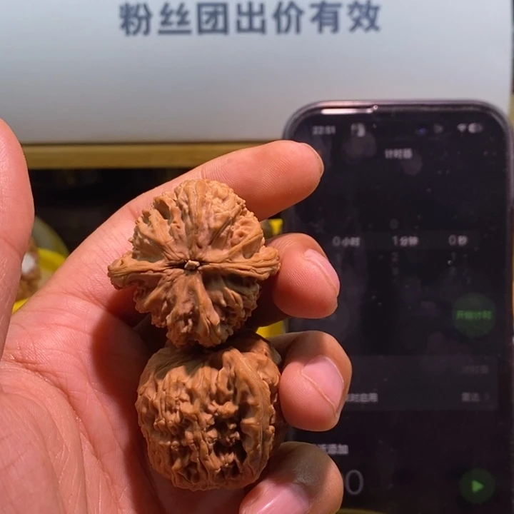 文玩核桃把件S****`白狮子