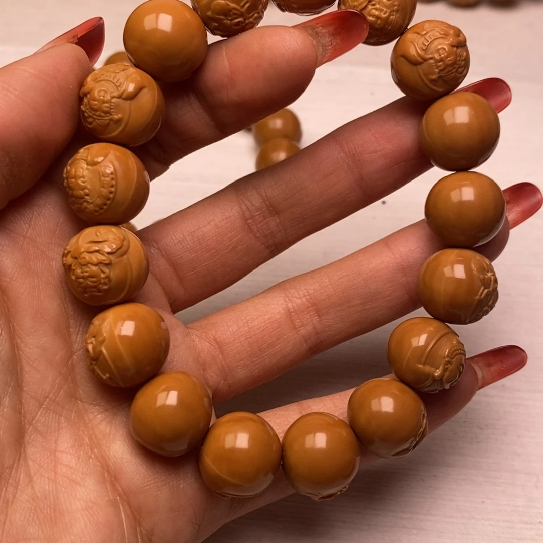 猴头核桃吊坠新款浮雕观音