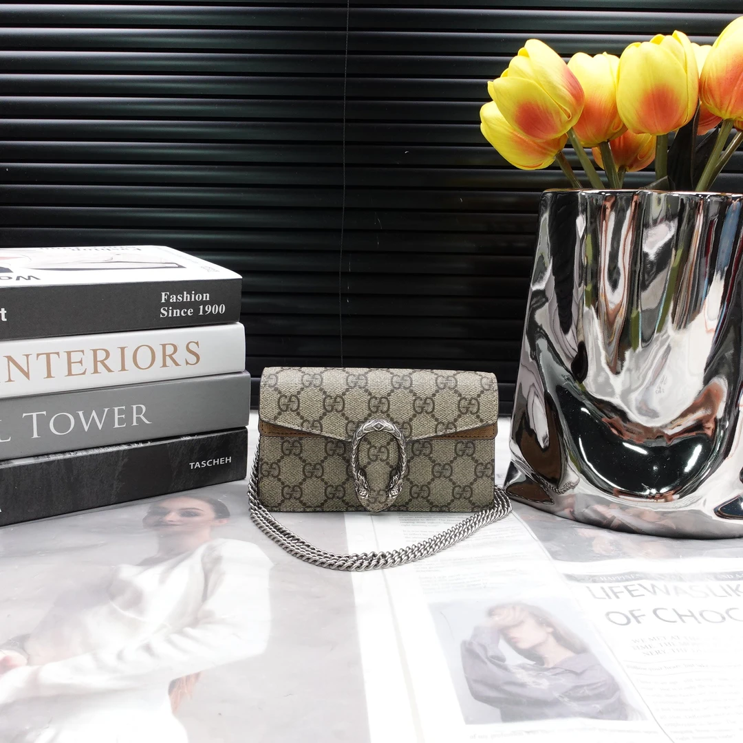 95新 GUCCI/古驰 酒神单肩包T10312418