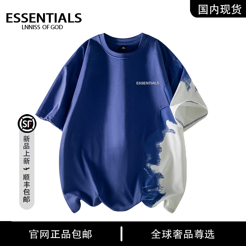 【品牌现货撤柜】ESSENTIALS LNNISS夏季纯棉短袖男透气倒牛奶T恤