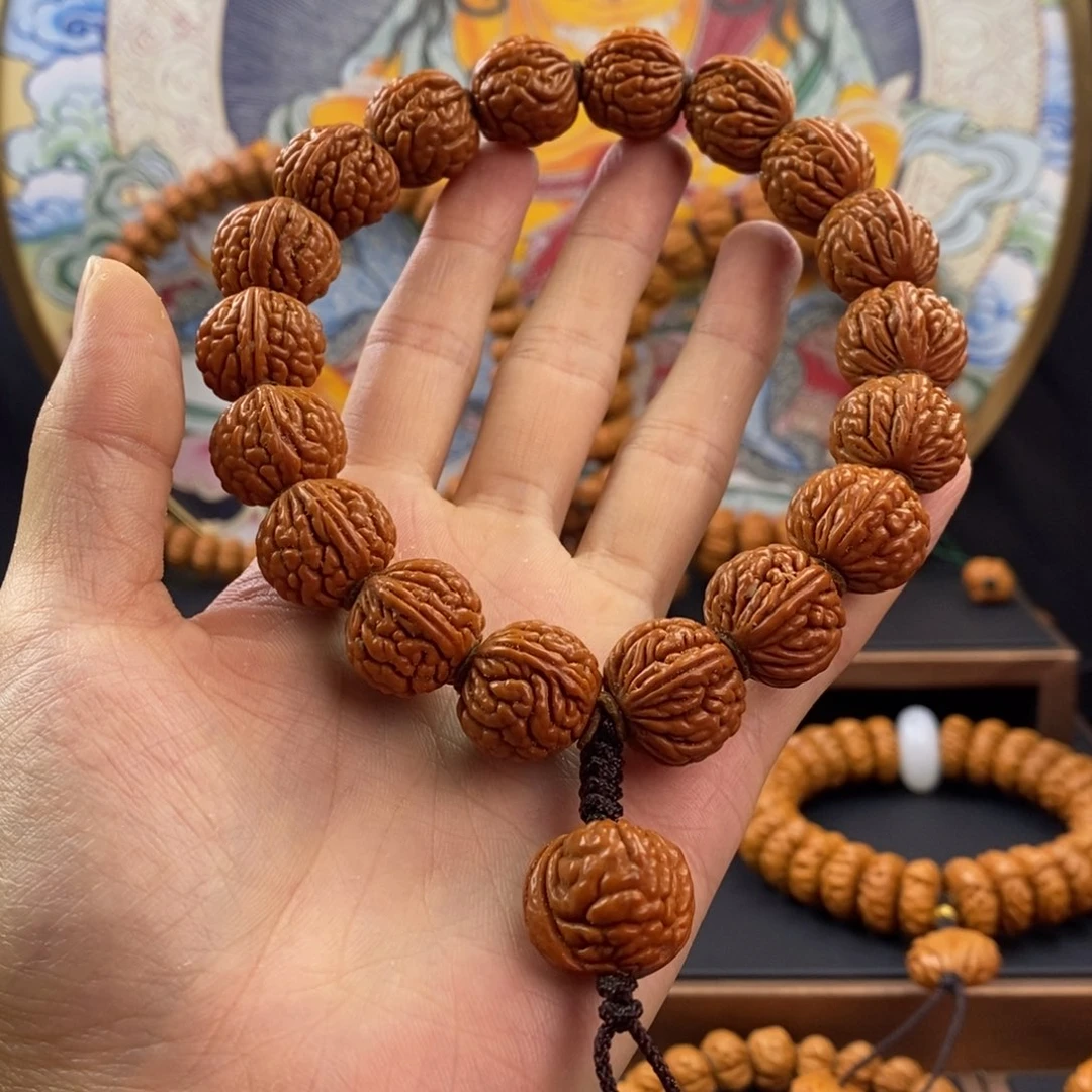 桃核手串龙纹桃核荔枝