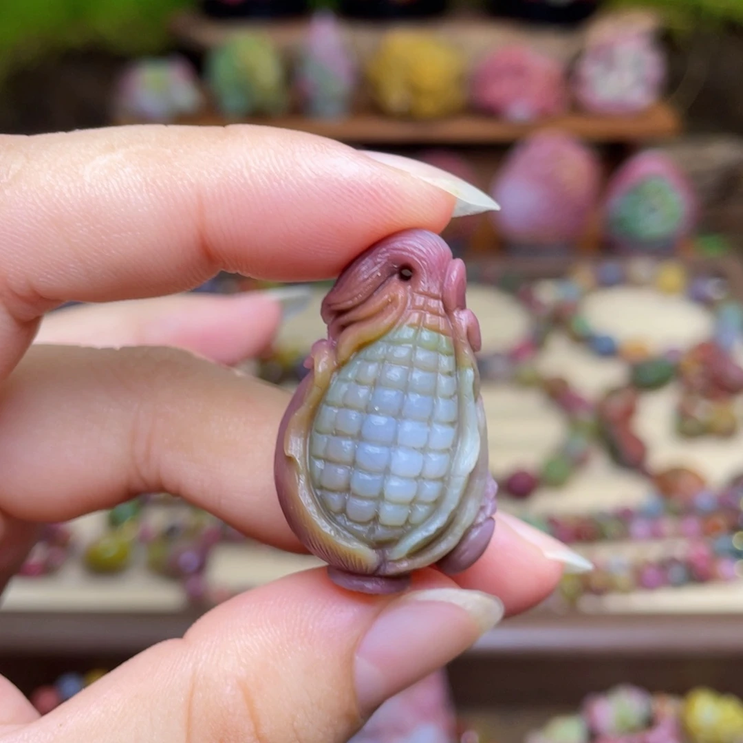 玛瑙/玉髓颈饰未镶嵌盐源玛瑙苏工玉米