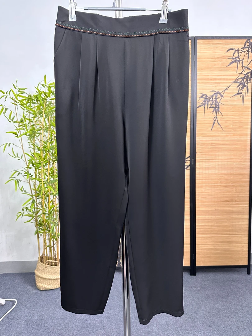 新款妈妈装宽松直筒小脚哈伦裤