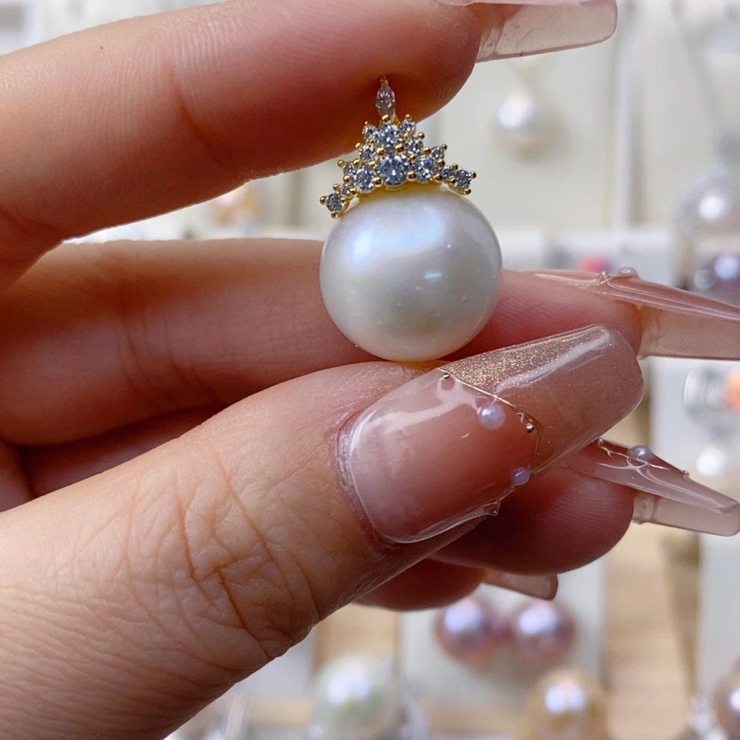 淡水珍珠吊坠(赠链)合金