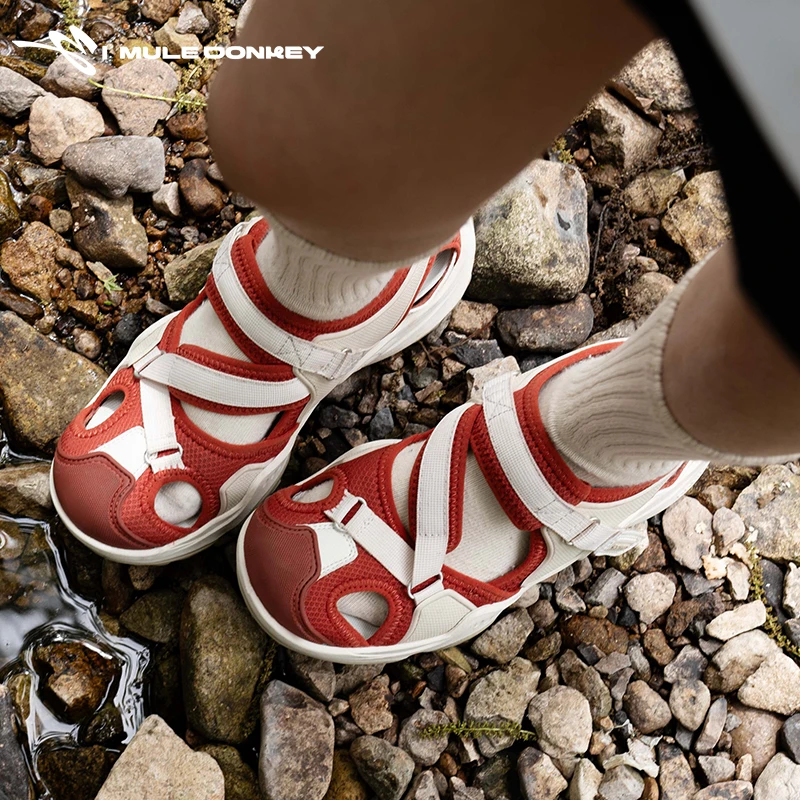 多嘴驴DONKEY野渡系列【观夏红】溯溪鞋系休闲百搭夏季新款运动鞋