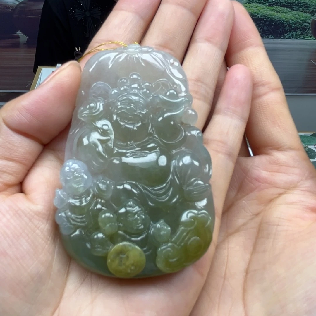 翡翠未镶嵌颈饰天然